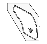 KMV672760 - Body: Surround Weather-strip for Mazda Image