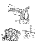 5288702AB - Electrical: Rear Washer Hose for Mopar Image