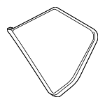 833006RY0A - : Quarter Glass for Nissan: Rogue Image