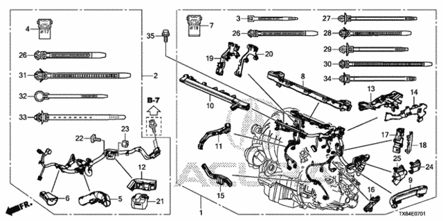 Engine Wire Harness (2.4L) (1) for 2014 Acura ILX #0