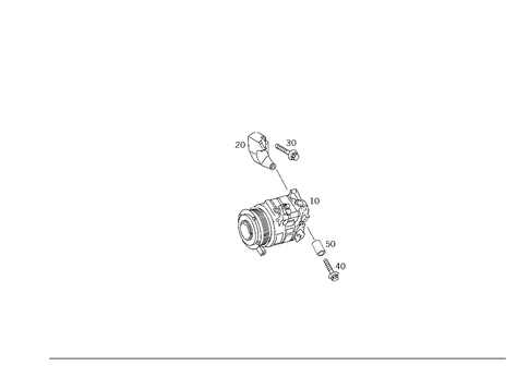 A/C Compressor for 2001 Mercedes-Benz C240 #0