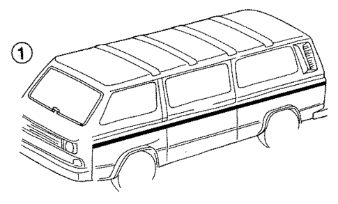 Stripe Tape for 1990 Volkswagen Vanagon #0
