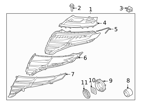 Daytime Running Lamp Components for 2025 Hyundai Tucson #0