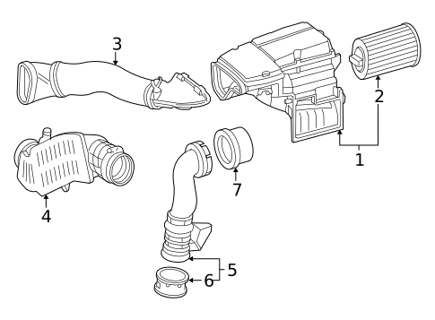 Air Intake for 2003 Mercedes-Benz C230 #0