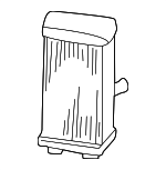 79110S04G01 - HVAC: Heater Core for Honda: Civic Image