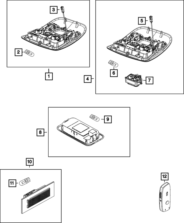 6UM70MS7AA - Electrical: Overhead Console, Us for Mopar Image