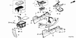 77297TR0A01ZB - Interior/Bumper: LID, SHIFT LOCK *NH686L* (WARM GRAY) for Honda Image