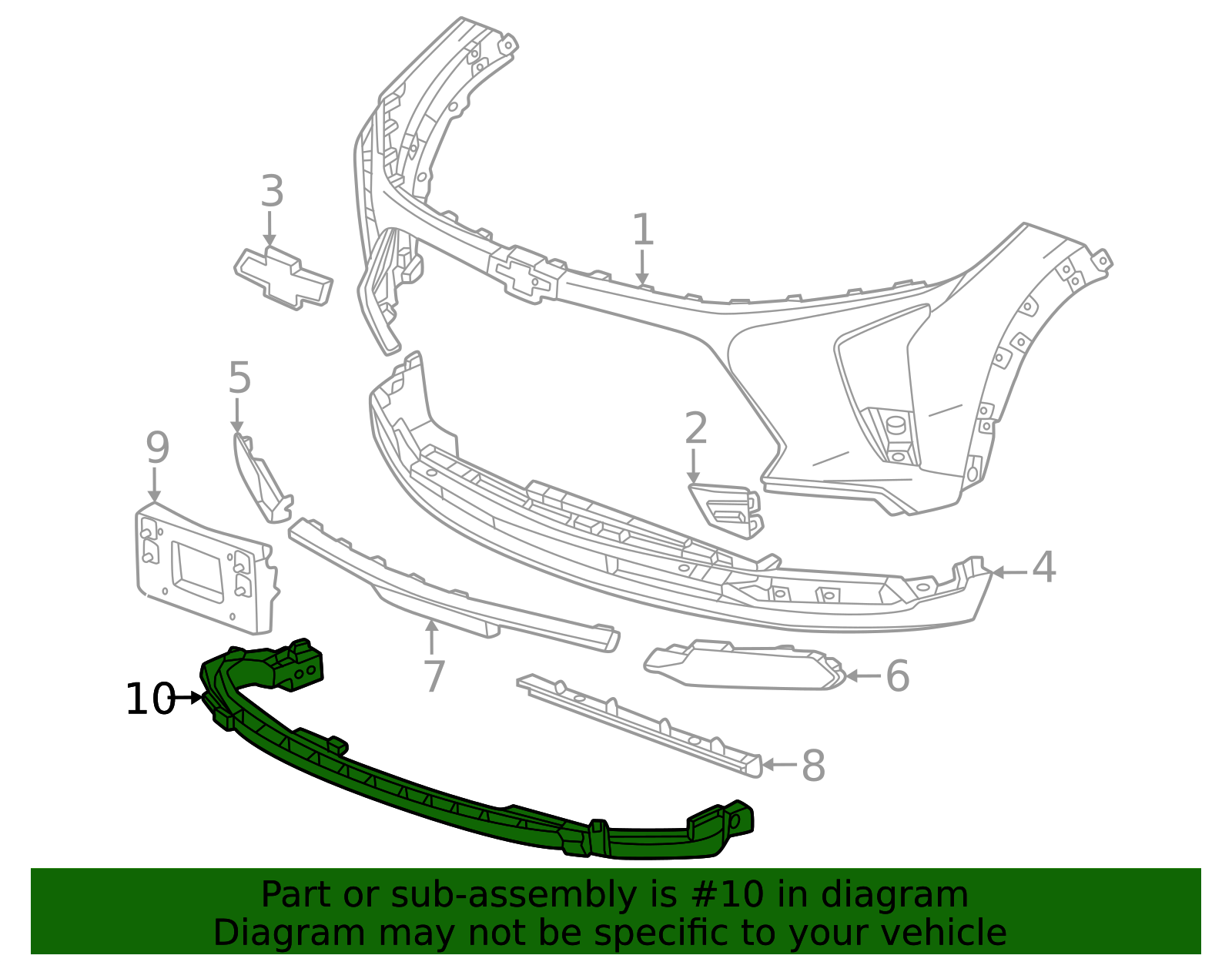 2026 Chevrolet Trax Stiffener 42863006 | QuirkParts
