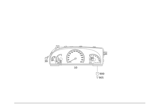 Instrument Cluster for 2007 Mercedes-Benz CL550 #0