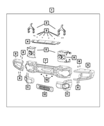 68195809AA - Frame, Bumper and Fascia: Bumper Mounting Spacer for Jeep: Wrangler, Wrangler JK Image