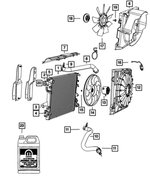 68153921AA - Cooling: Coolant Antifreeze for Chrysler: 200, 300, Pacifica, Town &amp; Country, Voyager | Dodge: Avenger, Challenger, Charger, Charger Daytona, Dart, Durango, Grand Caravan, Journey, Viper | Jeep: Cherokee, Compass, Gladiator, Grand Cherokee, Grand Cherokee L, Grand Cherokee WK, Grand Wagoneer, Patriot, Wagoneer, Wagoneer S, Wrangler, Wrangler JK | Ram: 1500, 1500 Classic, 2500, 3500, C/V | SRT: Viper Image