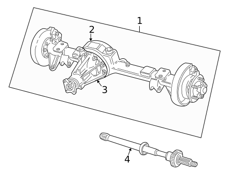 Axle Housing for 2001 Land Rover Discovery #0