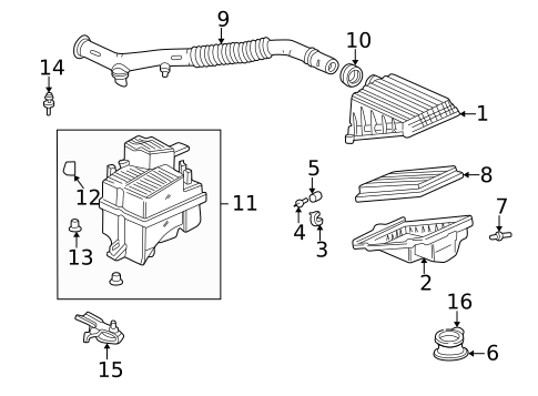 Air Intake for 1998 Honda Civic #0