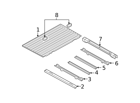 Floor - Pick UP Box for 2008 Dodge Ram 1500 #0
