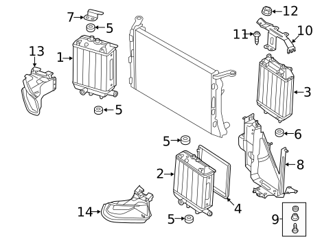Radiator & Components for 2014 Audi RS7 #1