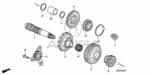 23420RT4000 - Transmission - Automatic: Gear Assembly, Counter-Shaft Low for Acura: MDX, RDX, RL, TL, ZDX Image