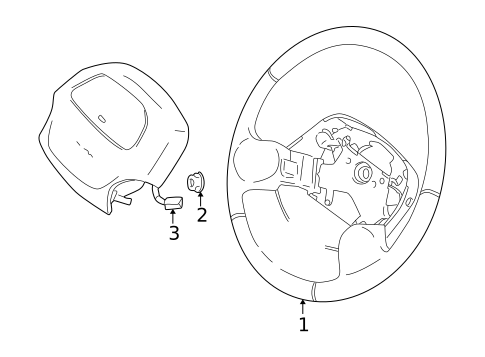 Steering Wheel & Trim for 2002 Chevrolet Tracker #0