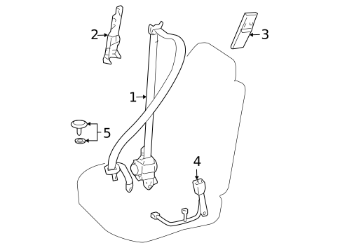 Front Seat Belts for 2009 Toyota Land Cruiser #0