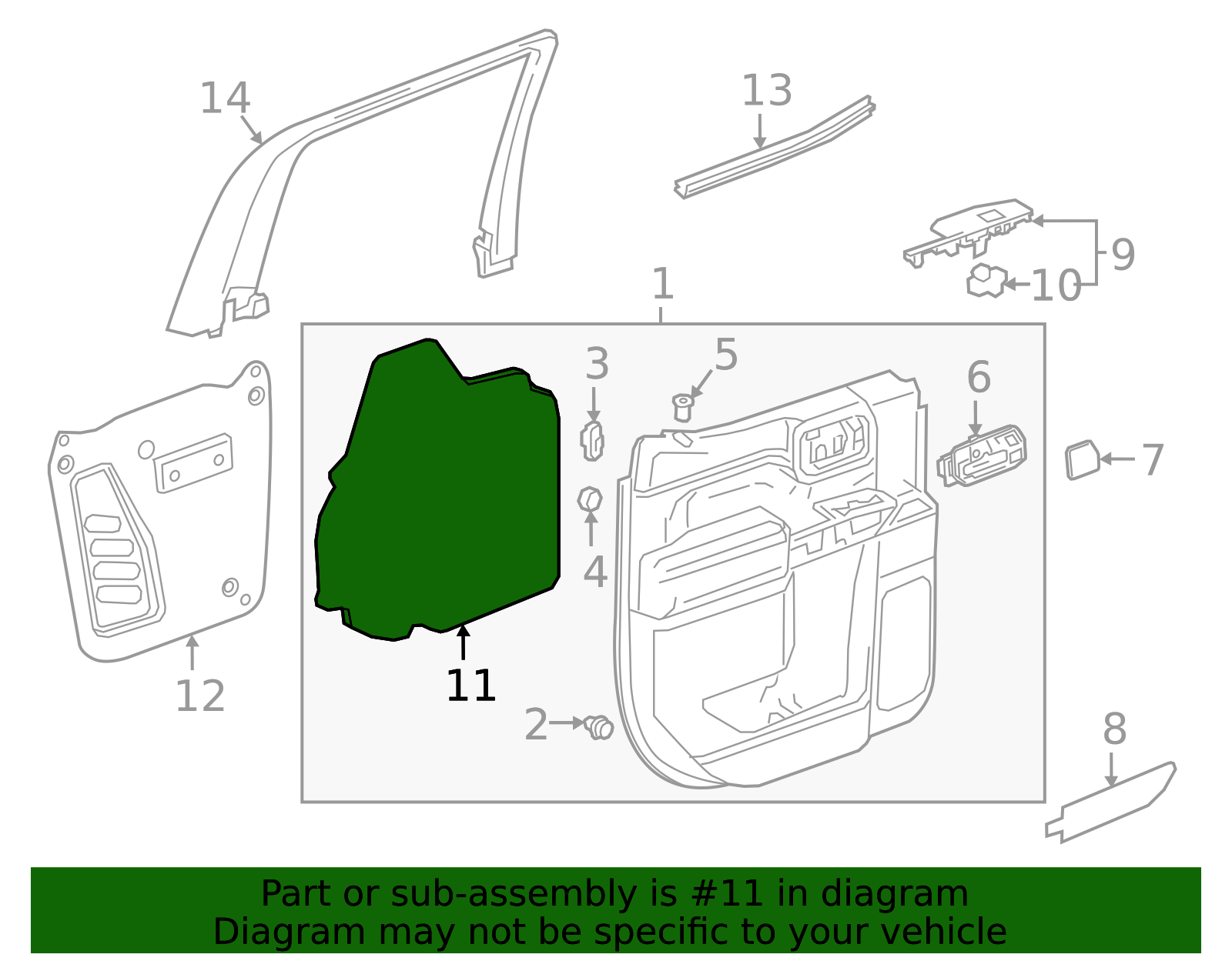 2019-2025 GM Door Interior Trim Panel Insulator 86555982 | GM Parts Store