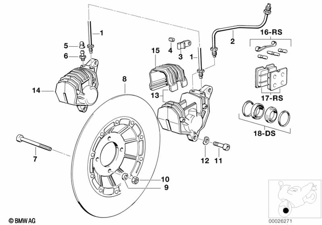 34111454612 - : Brake Disk for BMW-Motorrad Image