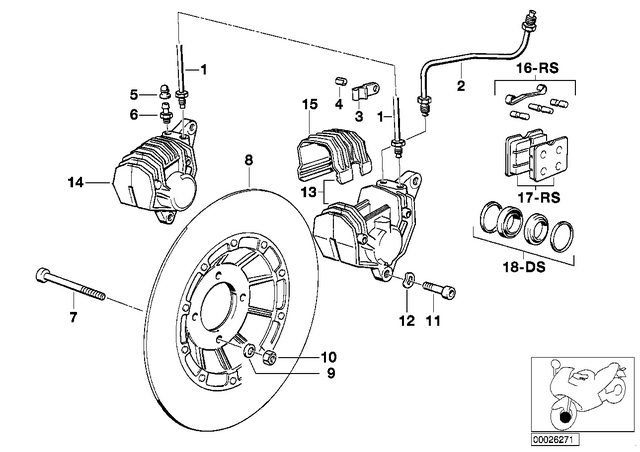 34111454612 - : Brake Disk for BMW-Motorrad Image