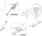 484306RZ3B - Steering: Steering Wheel for Nissan Image