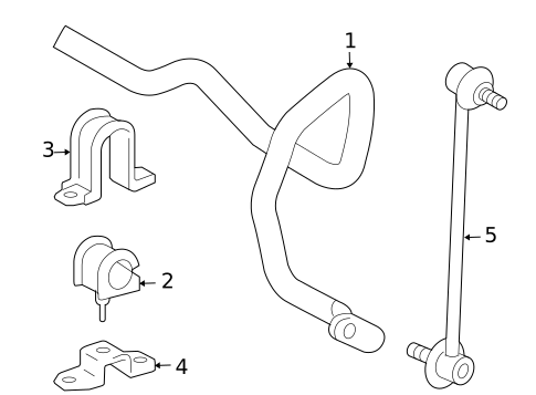 Stabilizer Bar & Components for 2006 Toyota Sienna #0