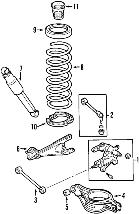Rear Suspension for 1999 Honda Odyssey #1