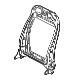 CU5Z9661018AC - Body: Seat Back Frame for Ford Image