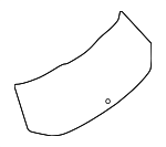 903004BA1A - : Lift Gate Glass for Nissan Image