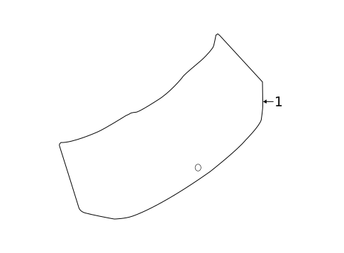 Glass - Lift Gate for 2015 Nissan Rogue #0