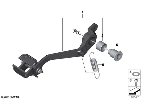 Brake Pedal, Connection Linkage for 2024 BMW-Motorrad R 1300 GS #2