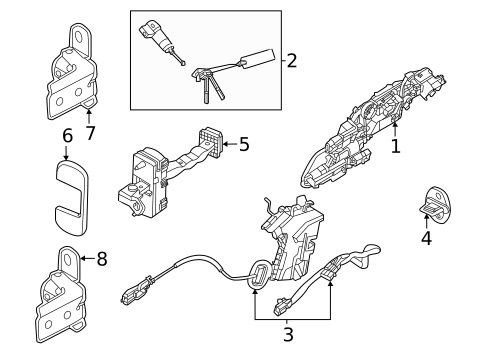 Lock & Hardware for 2023 Kia EV6 #1