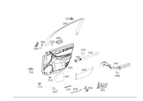 Door Paneling for 2008 Mercedes-Benz R320 #0
