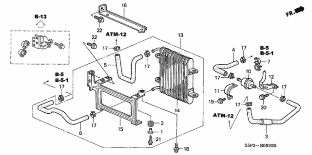 ATF Cooler for 2004 Honda Civic #0