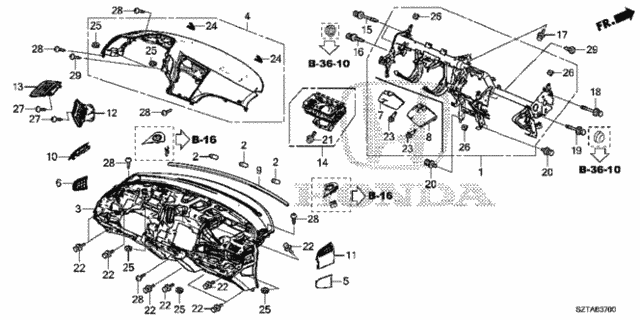 Instrument Panel for 2016 Honda CR-Z #0