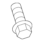 7915222000 - Body: Hinge Bolt for Genesis: Electrified G80, G70, G80, G90, GV70, GV80, GV80 Coupe | Hyundai: Accent, Azera, Elantra, Elantra Coupe, Elantra GT, Genesis, Genesis Coupe, Ioniq, Kona, Kona Electric, Kona N, Palisade, Santa Fe, Santa Fe Sport, Santa Fe XL, Sonata, Tiburon, Tucson, Veloster, Veloster N, Venue, Veracruz Image