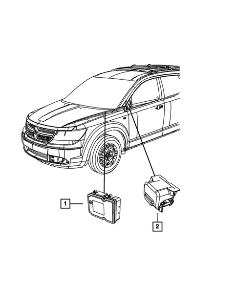 Keys, Modules and Engine Controllers for 2014 Dodge Journey #3