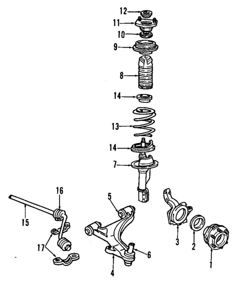 Suspension Components for 1990 Dodge Daytona #1