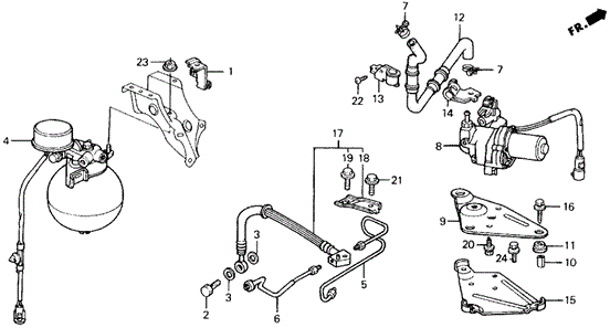Accumulator (A.L.B.) for 1990 Honda Prelude #0