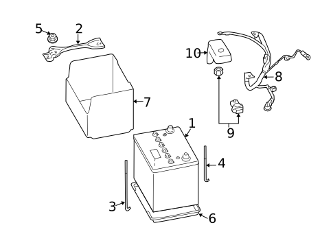 Battery & Related Components for 2017 Subaru Forester #0