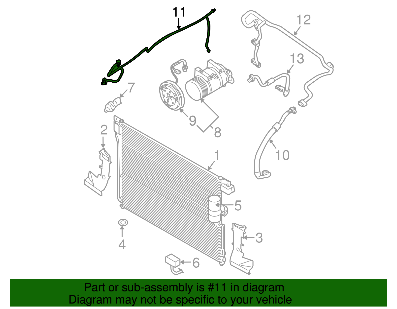 Pressure Line - Nissan (92440-ZS00A)