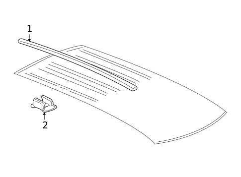 Exterior Trim - Roof for 1999 Chevrolet Venture #0