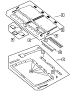 1AJ57ZJ8AA - Interior Trim: Load Floor Frame for Mopar Image