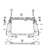 68256111AA - Cooling: Radiator Bracket for Mopar Image