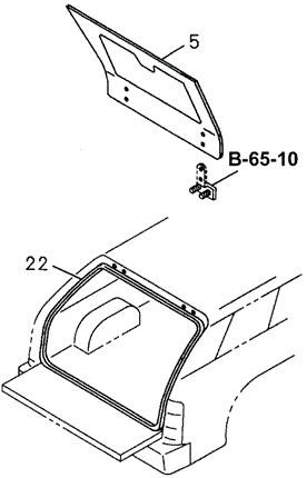 Rear Windshield for 1997 Honda Passport #0
