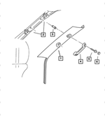 55214846 - Interior Trim: Trim Panel Clip for Dodge: Ram 1500, Ram 2500, Ram 3500 | Jeep: Grand Cherokee Image