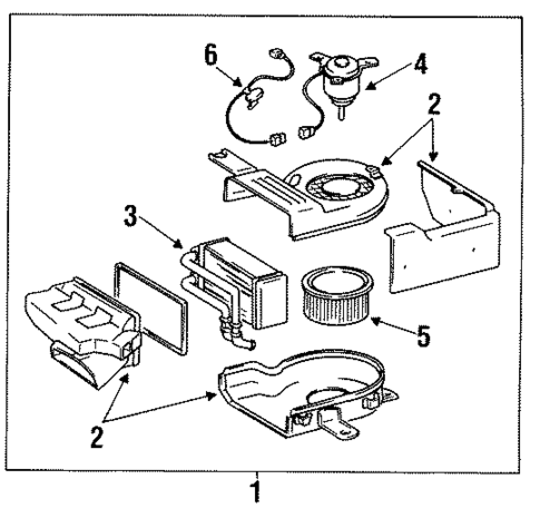 Heater for 1993 Toyota Land Cruiser #1