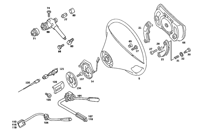 1074600903 - Steering: Steering Wheel for Mercedes-Benz: 560SL Image image