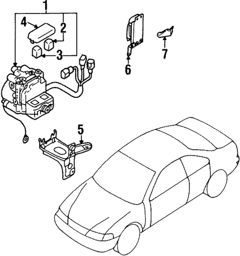 Anti-Lock Brakes for 1996 INFINITI I30 #0